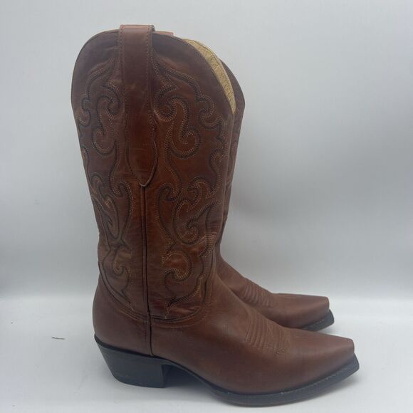 Cavenders Cowboy Womens 6 B Midcalf Embroidered Rodeo‎ Boots Western - Picture 3 of 12